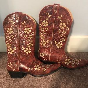 Red Shyanne Floral Cowboy Boots